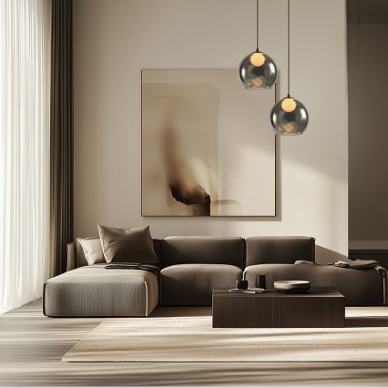 Riippuvalaisin johdolla BRIN 1xG9/15W/230V savunmusta