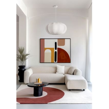 Riippuvalaisin johdolla CAFEE 1xE27/40W/230V, halkaisija 52 cm, valkoinen