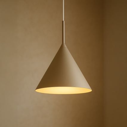 Riippuvalaisin johdolla CAPITAL 1xGX53/15W/230V, halkaisija 32 cm, beige