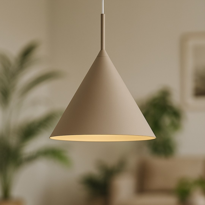 Riippuvalaisin johdolla CAPITAL 1xGX53/15W/230V, halkaisija 32 cm, beige