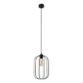 Riippuvalaisin johdolla DESTELLO 1xE27/15W/230V halkaisija 21 cm musta