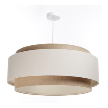 Riippuvalaisin johdolla DOBLO 1xE27/60W/230V kerma/beige