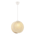 Riippuvalaisin johdolla DRUM 1xE27/60W/230V kermanvärinen