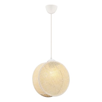 Riippuvalaisin johdolla DRUM 1xE27/60W/230V kermanvärinen