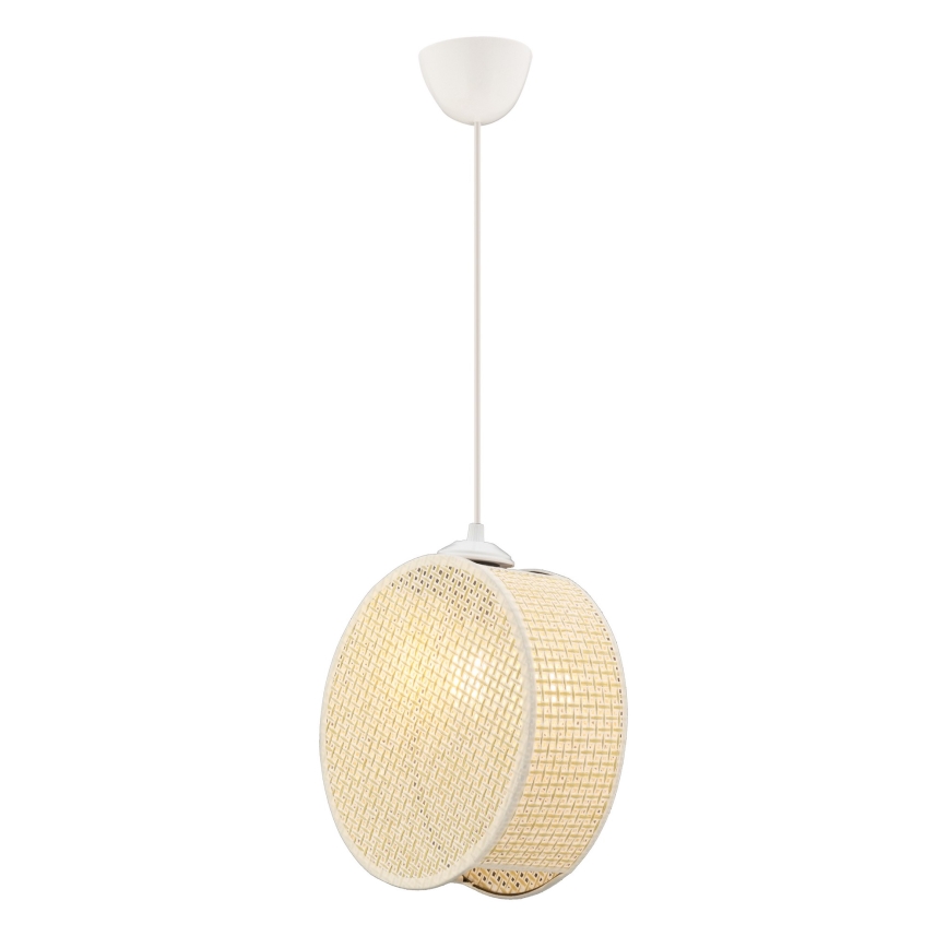 Riippuvalaisin johdolla DRUM 1xE27/60W/230V kermanvärinen