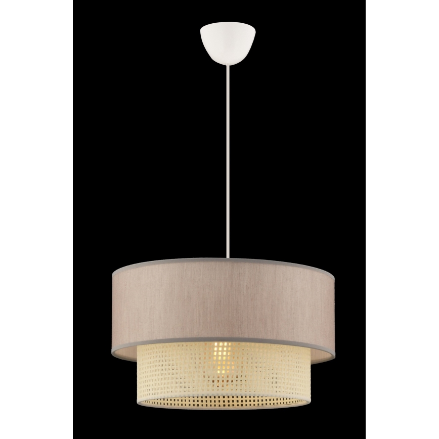 Riippuvalaisin johdolla ECHO 1xE27/60W/230V beige/kerma