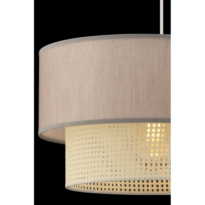 Riippuvalaisin johdolla ECHO 1xE27/60W/230V beige/kerma