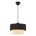 Riippuvalaisin johdolla ECHO 1xE27/60W/230V musta/kerma