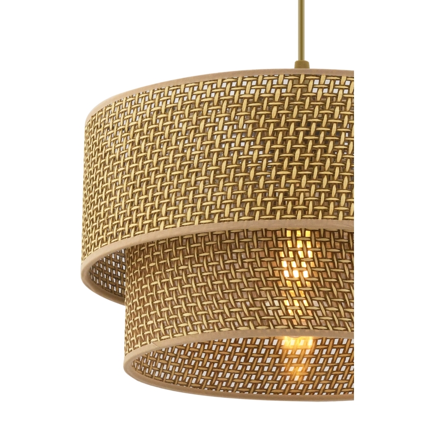 Riippuvalaisin johdolla ECHO 1xE27/60W/230V ruskea