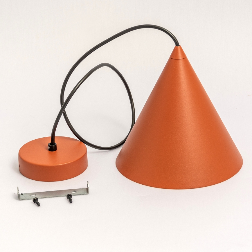 Riippuvalaisin johdolla ETNA II 1xE27/15W/230V, halkaisija 25 cm, oranssi