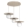 Riippuvalaisin johdolla FLAT 3xE27/15W/230V beige