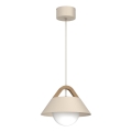 Riippuvalaisin johdolla FUNDA 1xE27/15W/230V beige