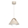 Riippuvalaisin johdolla FUNDA 1xE27/15W/230V beige