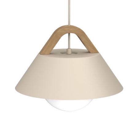 Riippuvalaisin johdolla FUNDA 1xE27/15W/230V beige