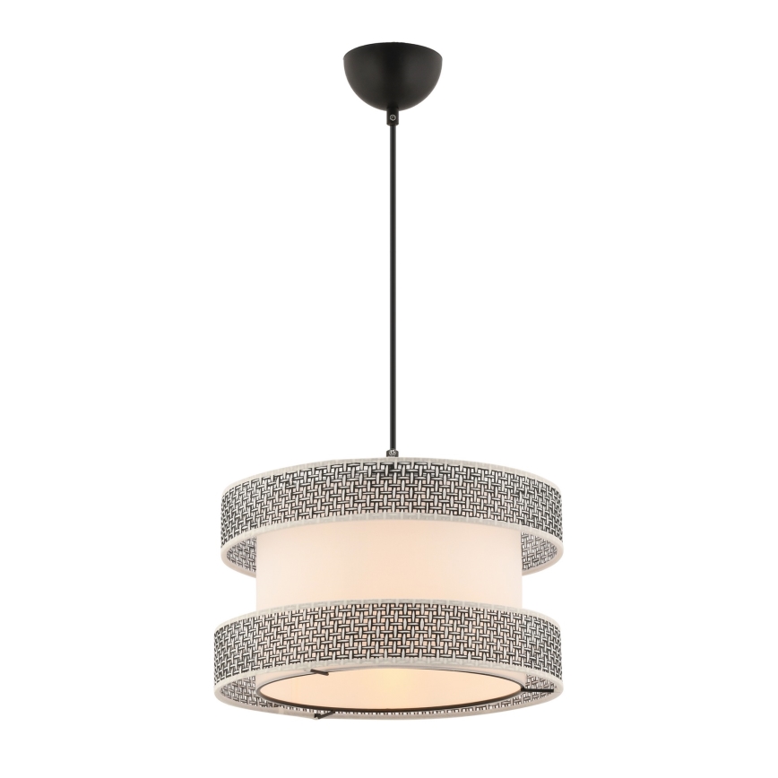 Riippuvalaisin johdolla HALO 1xE27/60W/230V kerma/harmaa