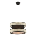 Riippuvalaisin johdolla HALO 1xE27/60W/230V musta/kerma