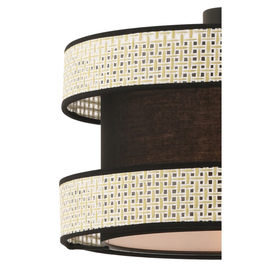 Riippuvalaisin johdolla HALO 1xE27/60W/230V musta/kerma