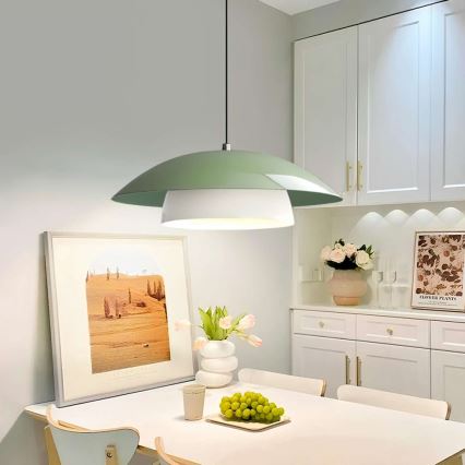 Riippuvalaisin johdolla MOONLIGH 1xE27/40W/230V vihreä