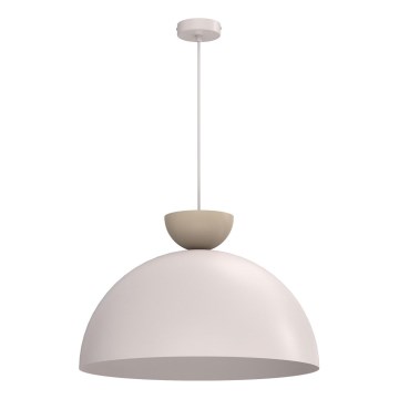 Riippuvalaisin johdolla NEVIS 1xE27/15W/230V halkaisija 50 cm kerma