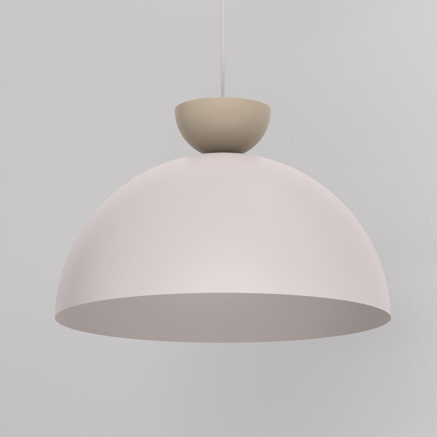 Riippuvalaisin johdolla NEVIS 1xE27/15W/230V halkaisija 50 cm kerma