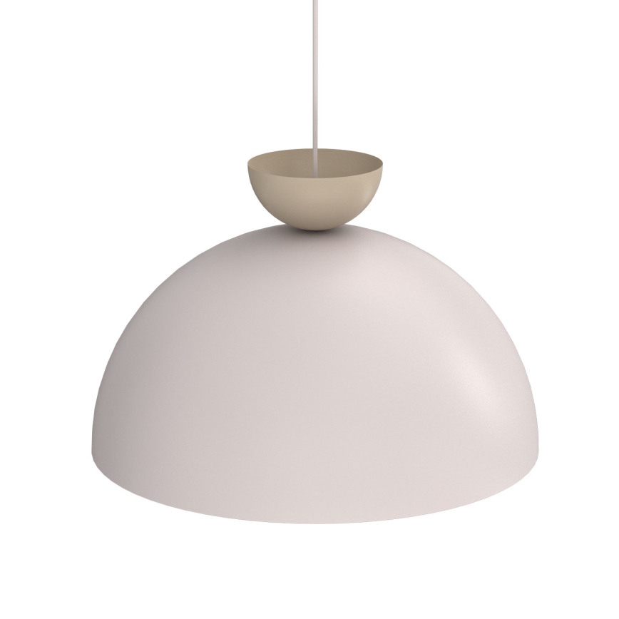 Riippuvalaisin johdolla NEVIS 1xE27/15W/230V halkaisija 50 cm kerma