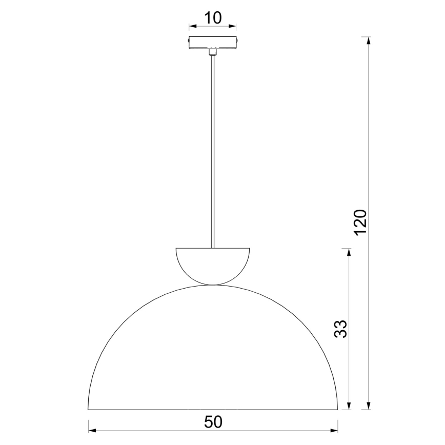 Riippuvalaisin johdolla NEVIS 1xE27/15W/230V halkaisija 50 cm kerma