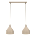 Riippuvalaisin johdolla NOAK CLASSIC 2xE27/15W/230V beige