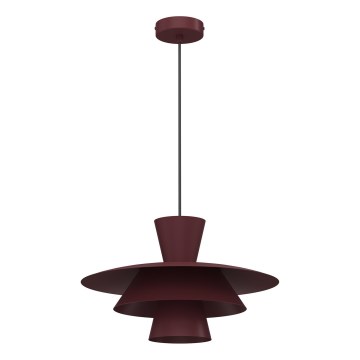 Riippuvalaisin johdolla PLATO 1xE27/15W/230V burgundinpunainen