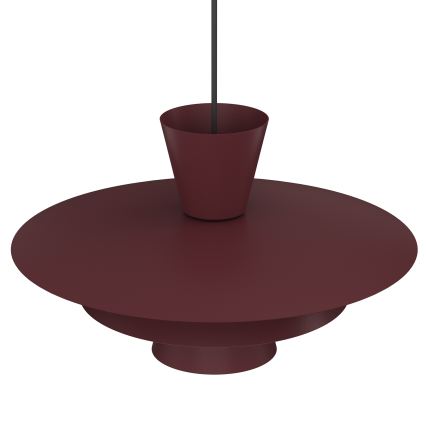 Riippuvalaisin johdolla PLATO 1xE27/15W/230V burgundinpunainen