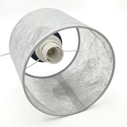 Riippuvalaisin johdolla ROSA 1xE27/60W/230V musta/harmaa