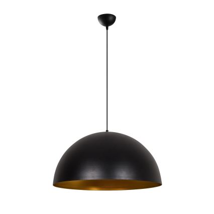 Riippuvalaisin johdolla SIVANI 1xE27/40W/230V, halkaisija 60 cm, musta/kupari