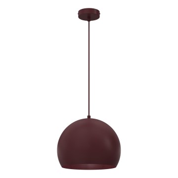 Riippuvalaisin johdolla SOOL 1xE27/15W/230V halkaisija 27 cm viininpunainen