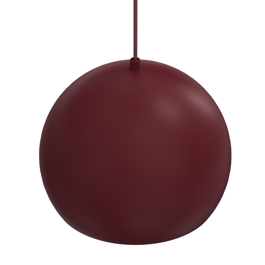 Riippuvalaisin johdolla SOOL 1xE27/15W/230V halkaisija 27 cm viininpunainen