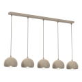 Riippuvalaisin johdolla SOOL 5xE27/15W/230V beige