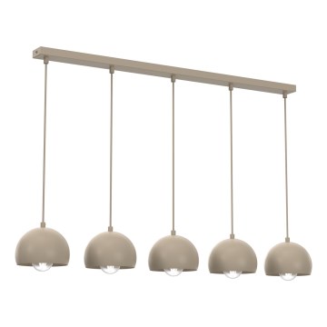 Riippuvalaisin johdolla SOOL 5xE27/15W/230V beige