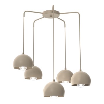 Riippuvalaisin johdolla SOOL 5xE27/15W/230V beige