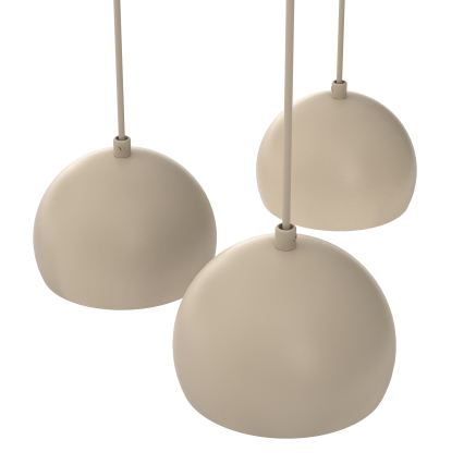 Riippuvalaisin johdolla SOOL 5xE27/15W/230V beige