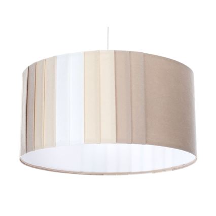 Riippuvalaisin johdolla STRIPES 1xE27/60W/230V Ø 40 cm beige