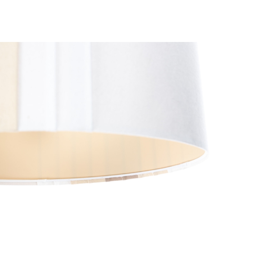 Riippuvalaisin johdolla STRIPES 1xE27/60W/230V, Ø 60 cm, kermanvärinen