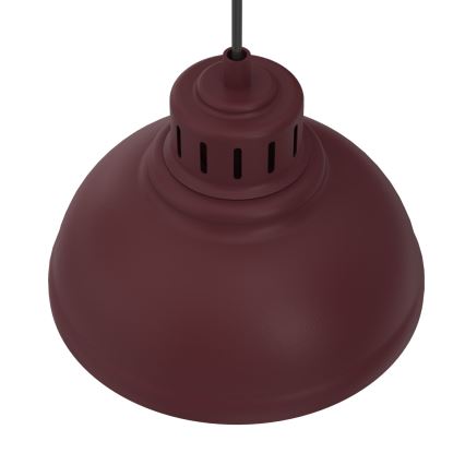 Riippuvalaisin johdolla SVEN 2xE27/15W/230V viininpunainen