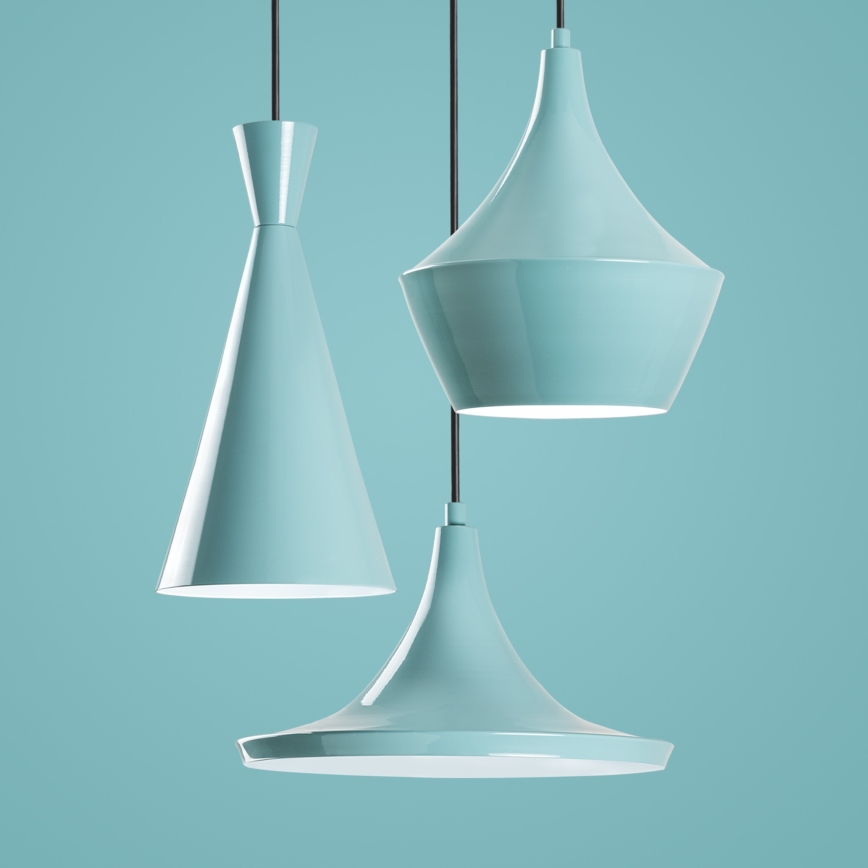 Riippuvalaisin johdolla TOM 3xE27/40W/230V sininen