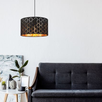 Riippuvalaisin johdolla ULLE 1xE27/15W/230V musta