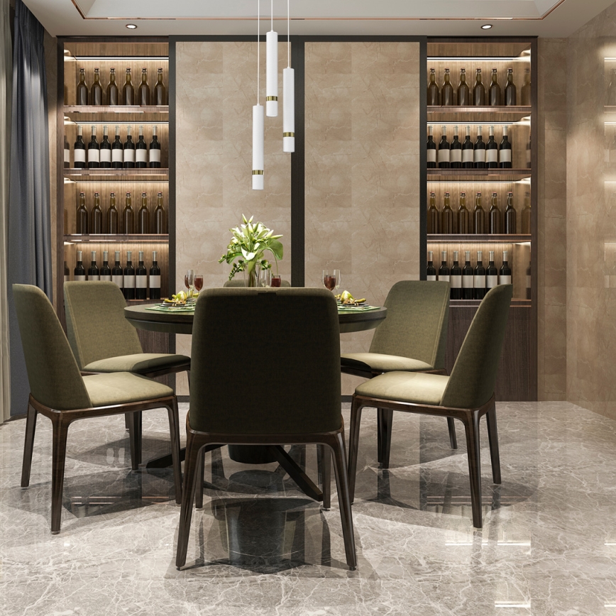 Riippuvalaisin JOKER 3xGU10/8W/230V valkoinen/kulta