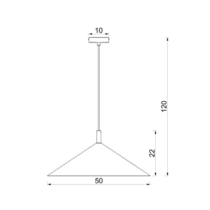 Riippuvalaisin kaapelilla ANEGA 1xGX53/15W/230V, halkaisija 50 cm, beige