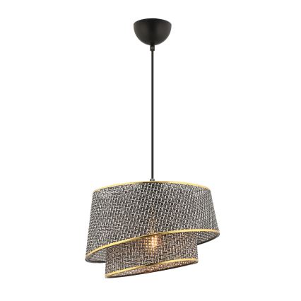 Riippuvalaisin kaapelilla BARETTE 1xE27/60W/230V harmaa/kultainen