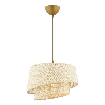 Riippuvalaisin kaapelilla BARETTE 1xE27/60W/230V kermanvalkoinen