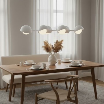 Riippuvalaisin kaapelilla BOOM 6xG9/8W/230V valkoinen