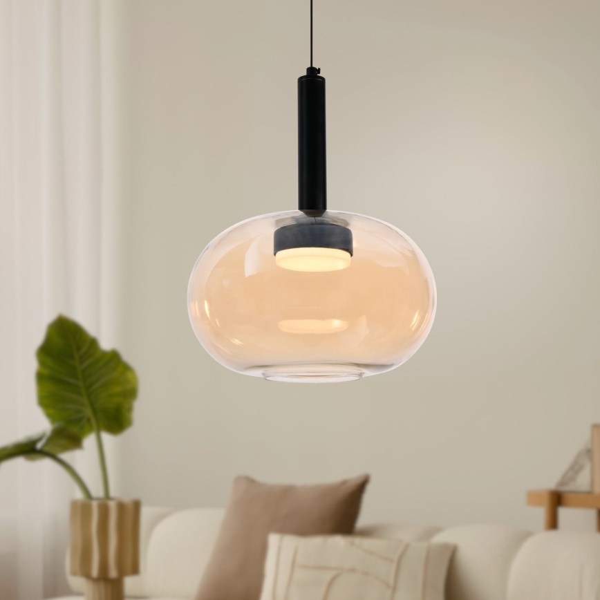 Riippuvalaisin kaapelilla BUENO 1xGX53/9W/230V, halkaisija 25 cm, savunbeige