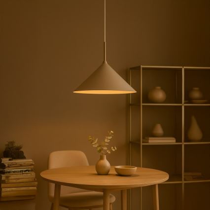 Riippuvalaisin kaapelilla CAPITAL 1xGX53/15W/230V, halkaisija 46 cm, beigenvärinen