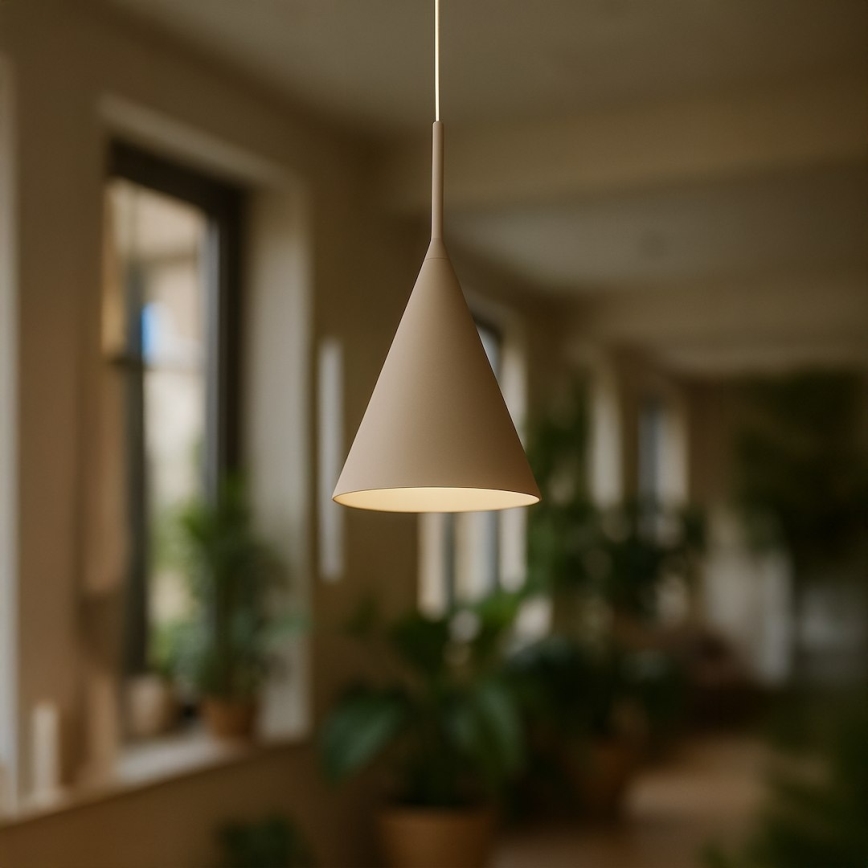 Riippuvalaisin kaapelilla CAPITAL 1xGX53/15W/230V Ø 17 cm beige